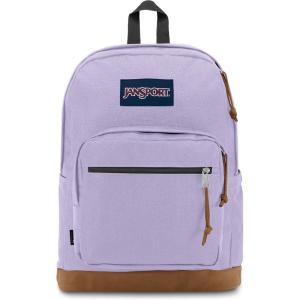 JanSport Right Pack Backpack – Durable Daypack with Padded 15″ Laptop Sleeve, Spacious Main Compartment & Integrated Water Bottle Pocket – Black(Pastel Lilac)