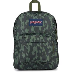 JanSport SuperBreak One Backpacks – Durable, Lightweight Bag with 1 Main Compartment, Front Utility Pocket with Built-in Organizer – Premium Backpack, Russet Red(Camo Illusion)