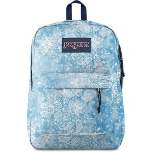 JanSport SuperBreak One Backpacks – Durable, Lightweight Bag with 1 Main Compartment, Front Utility Pocket with Built-in Organizer – Premium Backpack, Russet Red(Lucky Bandanna)