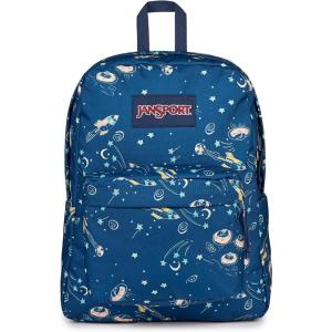 JanSport SuperBreak One Backpacks – Durable, Lightweight Bag with 1 Main Compartment, Front Utility Pocket with Built-in Organizer – Premium Backpack, Russet Red(Vortex Voyage)