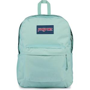 JanSport SuperBreak One Backpacks – Durable, Lightweight Bag with 1 Main Compartment, Front Utility Pocket with Built-in Organizer – Premium Backpack, Russet Red(Faded Sage)