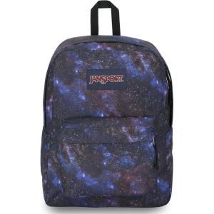 JanSport SuperBreak One Backpacks – Durable, Lightweight Bag with 1 Main Compartment, Front Utility Pocket with Built-in Organizer – Premium Backpack, Russet Red(Night Sky)