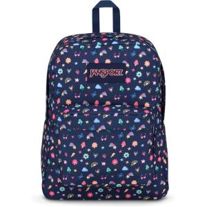 JanSport SuperBreak One Backpacks – Durable, Lightweight Bag with 1 Main Compartment, Front Utility Pocket with Built-in Organizer – Premium Backpack, Russet Red(Slice of Fun)