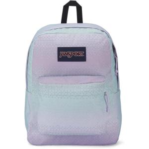 JanSport SuperBreak One Backpacks – Durable, Lightweight Bag with 1 Main Compartment, Front Utility Pocket with Built-in Organizer – Premium Backpack, Russet Red(8 Bit Ombre)