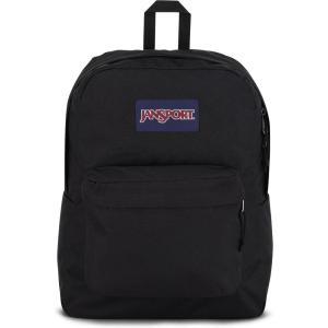 JanSport SuperBreak One Backpacks – Durable, Lightweight Bag with 1 Main Compartment, Front Utility Pocket with Built-in Organizer – Premium Backpack, Russet Red(Black)