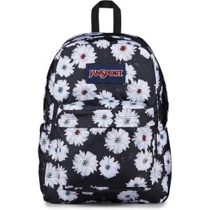 JanSport SuperBreak Plus Backpack with Padded 15-inch Laptop Sleeve and Integrated Bottle Pocket – Spacious and Durable Daypack for Work and Travel – Black(Eyeball Blossom)
