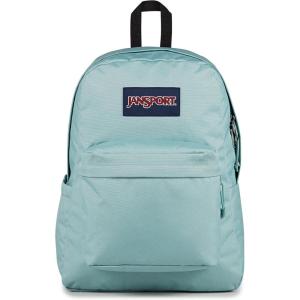 JanSport SuperBreak Plus Backpack with Padded 15-inch Laptop Sleeve and Integrated Bottle Pocket – Spacious and Durable Daypack for Work and Travel – Black(Faded Sage)