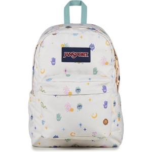 JanSport SuperBreak Plus Backpack with Padded 15-inch Laptop Sleeve and Integrated Bottle Pocket – Spacious and Durable Daypack for Work and Travel – Black(Surreal Mirage Coconut)