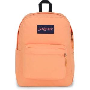 JanSport Superbreak Backpack – Durable, Lightweight Premium Backpack, Red Tape(Apricot Crush)