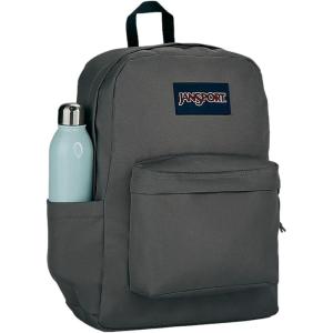 JanSport Superbreak Backpack – Durable, Lightweight Premium Backpack, Red Tape(Graphite Grey)