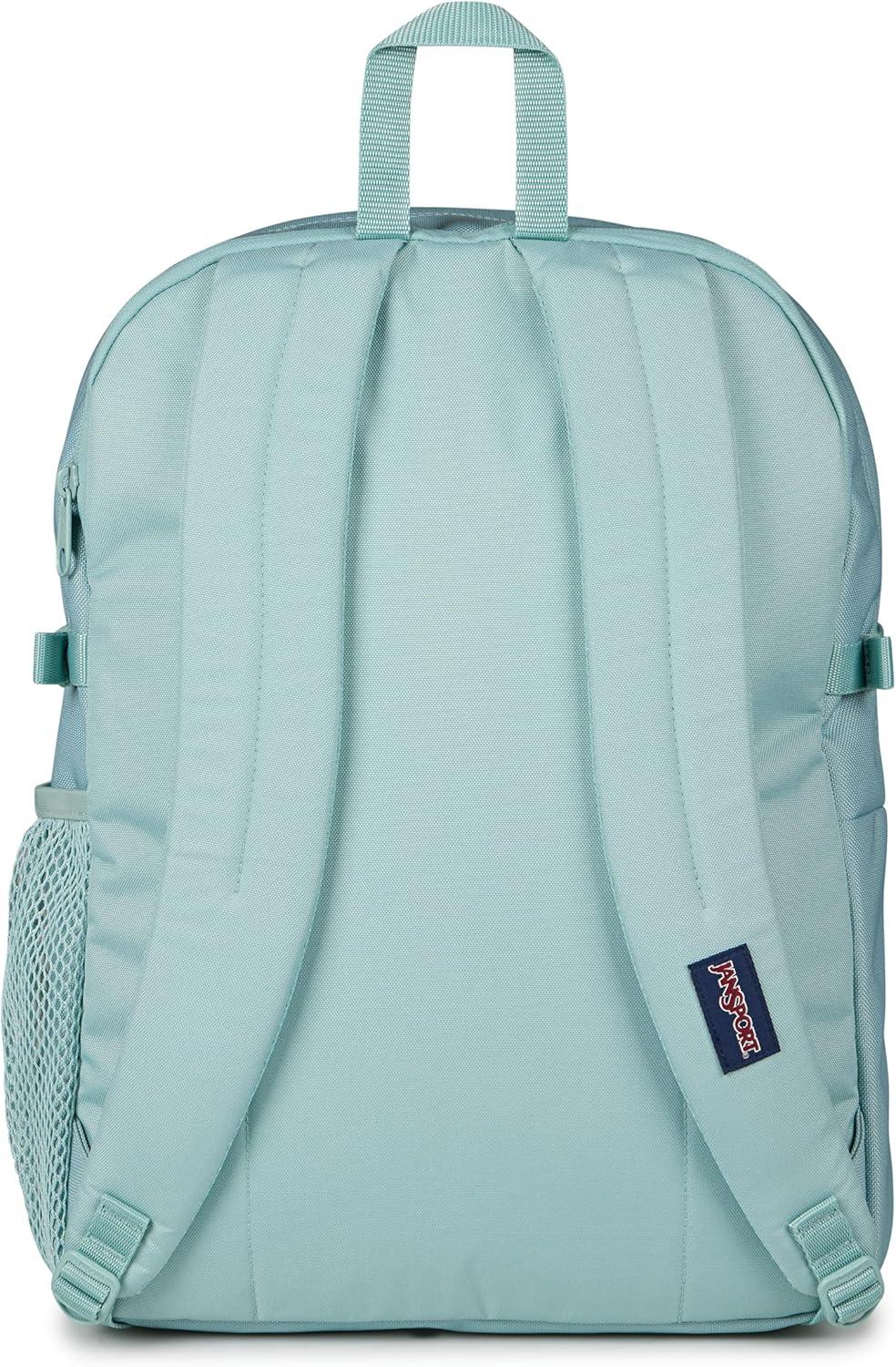 imageJanSport Main Campus FX Backpack  Travel or Work Bag w 15Inch Laptop Pack with Leather Trim BlackFaded Sage