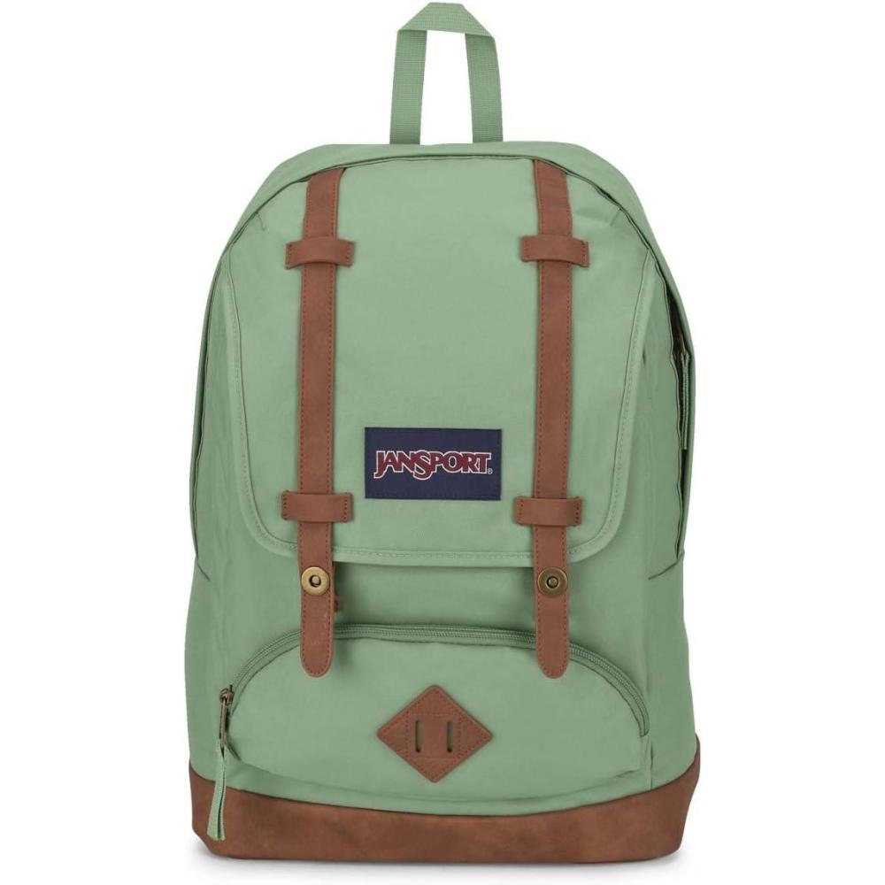 imageJanSport Cortlandt Laptop Backpack Black 15 Laptop SleeveSynthetic Leather Shoulder Computer Bag with Large Compartment Padded Straps Rucksack for Men WomenLoden Frost