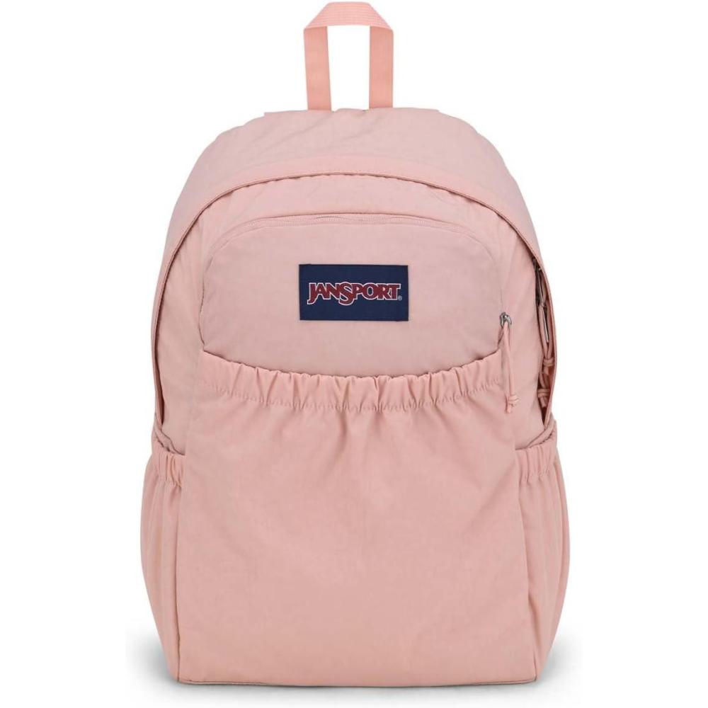 imageJanSport Slouch Pack  Fully Padded Back Panel  Comfortable and Ideal Storage  Blue DuskMisty Rose