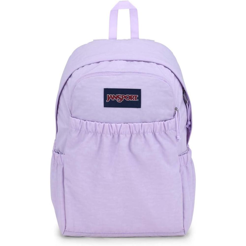 imageJanSport Slouch Pack  Fully Padded Back Panel  Comfortable and Ideal Storage  Blue DuskPastel Lilac