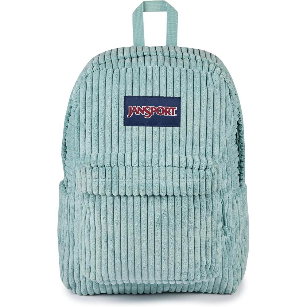 imageJanSport Superbreak Plus FX Backpack  Work Travel or Laptop Bag with Water Bottle Pocket  Surreal Corduroy CoconutSurreal Corduroy Sage
