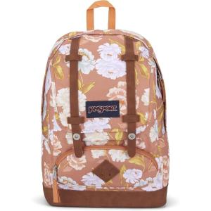 JanSport Cortlandt Laptop Backpack, Black, 15” Laptop Sleeve-Synthetic Leather Shoulder Computer Bag with Large Compartment, Padded Straps- Rucksack for Men, Women(Autumn Tapestry)