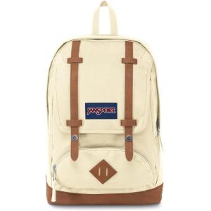 JanSport Cortlandt Laptop Backpack, Black, 15” Laptop Sleeve-Synthetic Leather Shoulder Computer Bag with Large Compartment, Padded Straps- Rucksack for Men, Women(Coconut)