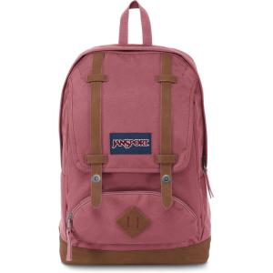 JanSport Cortlandt Laptop Backpack, Black, 15” Laptop Sleeve-Synthetic Leather Shoulder Computer Bag with Large Compartment, Padded Straps- Rucksack for Men, Women(Slate Rose)
