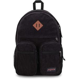 JanSport Granby Remix Backpack – Work, Travel, or Laptop Bookbag, Travertine Corduroy(Black Corduroy)