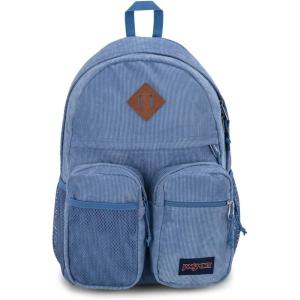 JanSport Granby Remix Backpack – Work, Travel, or Laptop Bookbag, Travertine Corduroy(Elemental Blue Corduroy)