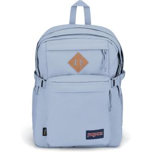 JanSport Main Campus FX Backpack – Travel or Work Bag w 15-Inch Laptop Pack with Leather Trim, Black(Blue Dusk)