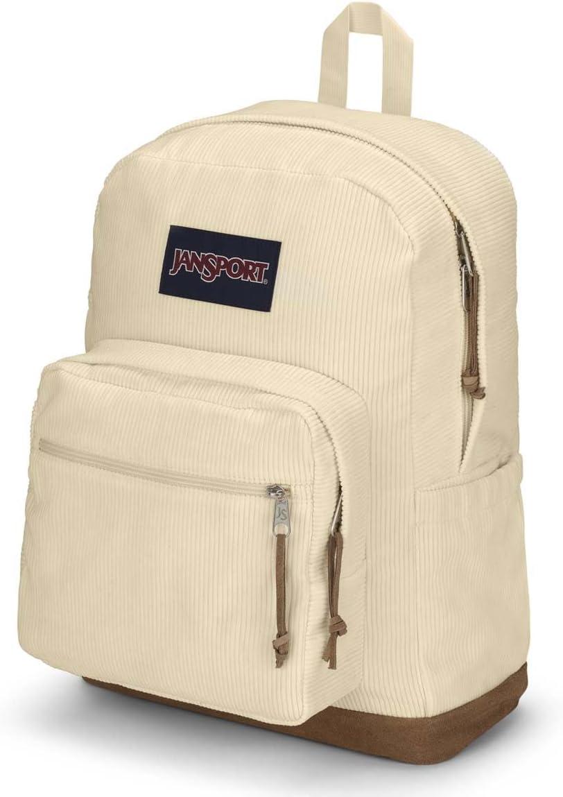 imageJanSport Right Pack Expressions Backpack  Travel Work or Laptop Bag  Curry CorduroyCoconut Corduroy
