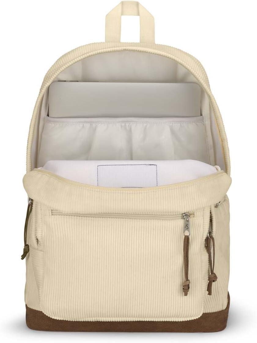 imageJanSport Right Pack Expressions Backpack  Travel Work or Laptop Bag  Curry CorduroyCoconut Corduroy