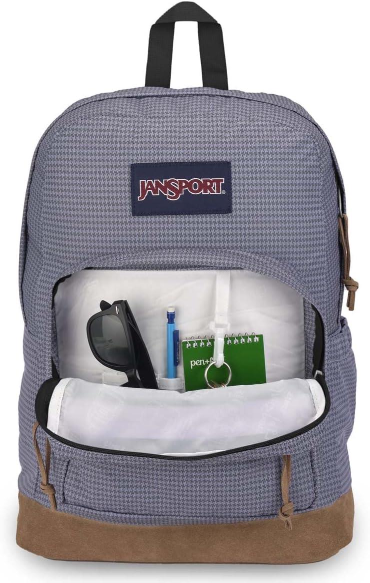 imageJanSport Right Pack Expressions Backpack  Travel Work or Laptop Bag  Curry CorduroyHoundstooth Pastel Lilac