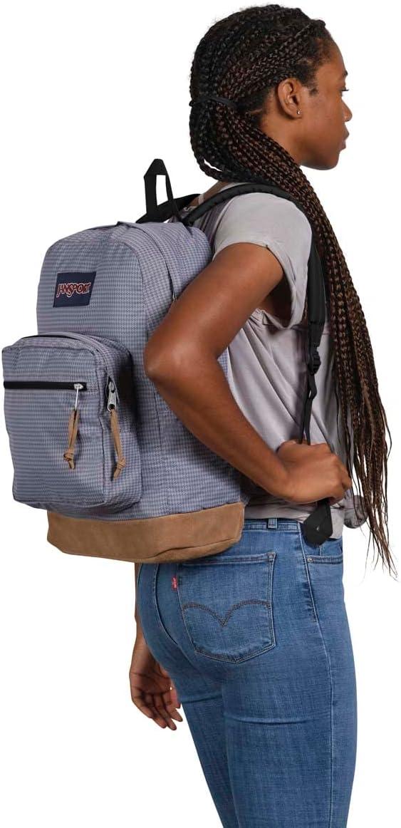 imageJanSport Right Pack Expressions Backpack  Travel Work or Laptop Bag  Curry CorduroyHoundstooth Pastel Lilac