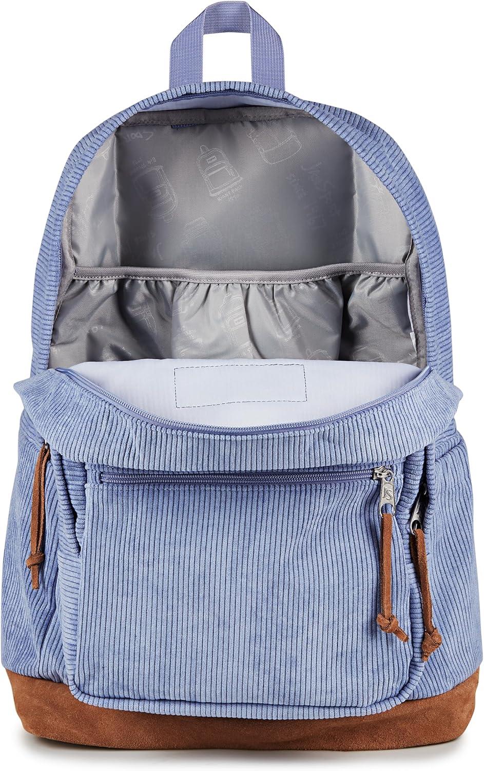 imageJanSport Right Pack Expressions Backpack  Travel Work or Laptop Bag  Curry CorduroyLavender Ash Corduroy