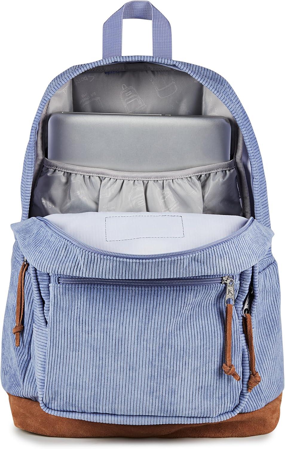 imageJanSport Right Pack Expressions Backpack  Travel Work or Laptop Bag  Curry CorduroyLavender Ash Corduroy