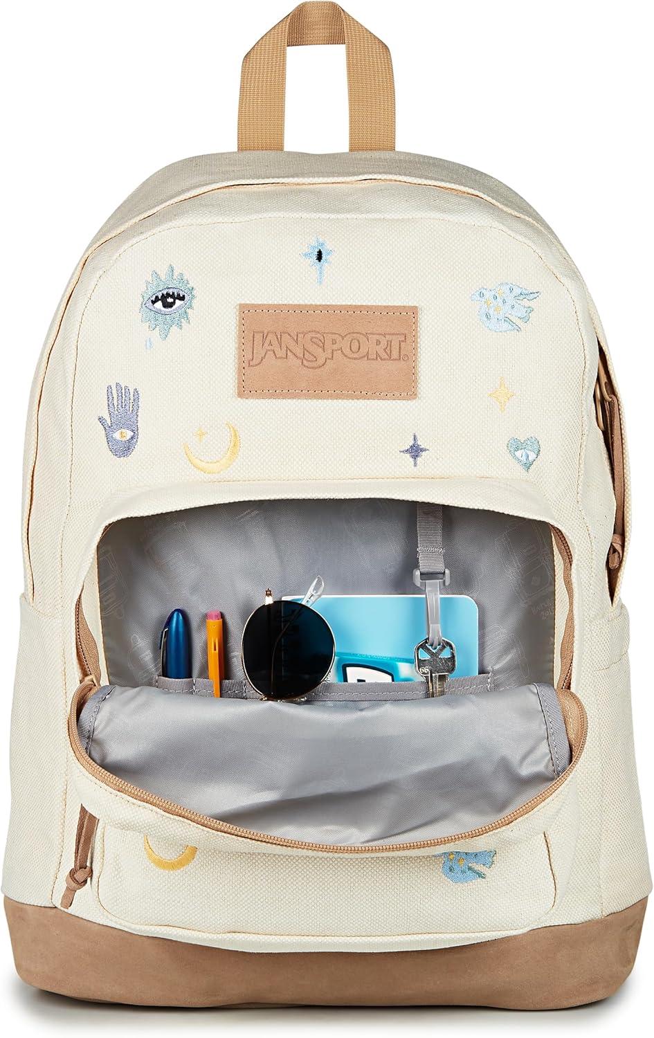 imageJanSport Right Pack Expressions Backpack  Travel Work or Laptop Bag  Curry CorduroySurreal Mirage Embroidery