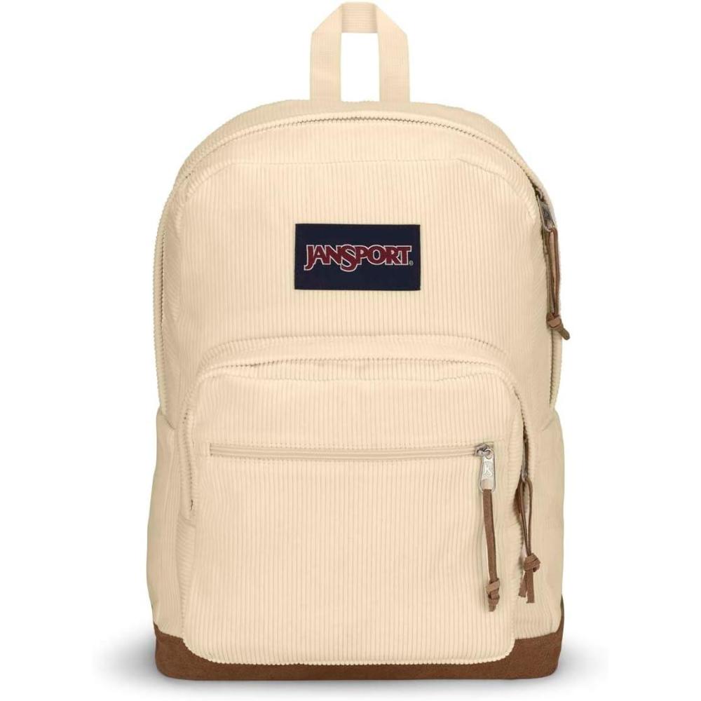 imageJanSport Right Pack Expressions Backpack  Travel Work or Laptop Bag  Curry CorduroyCoconut Corduroy