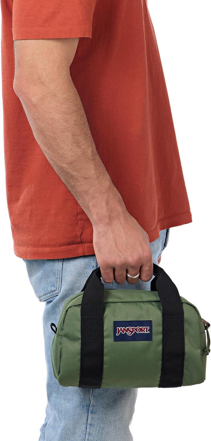 imageJanSport Weekender Mini Duffel  Travel or Gym Bag Durable Weekender with Side Grab Handles  Cargo Green