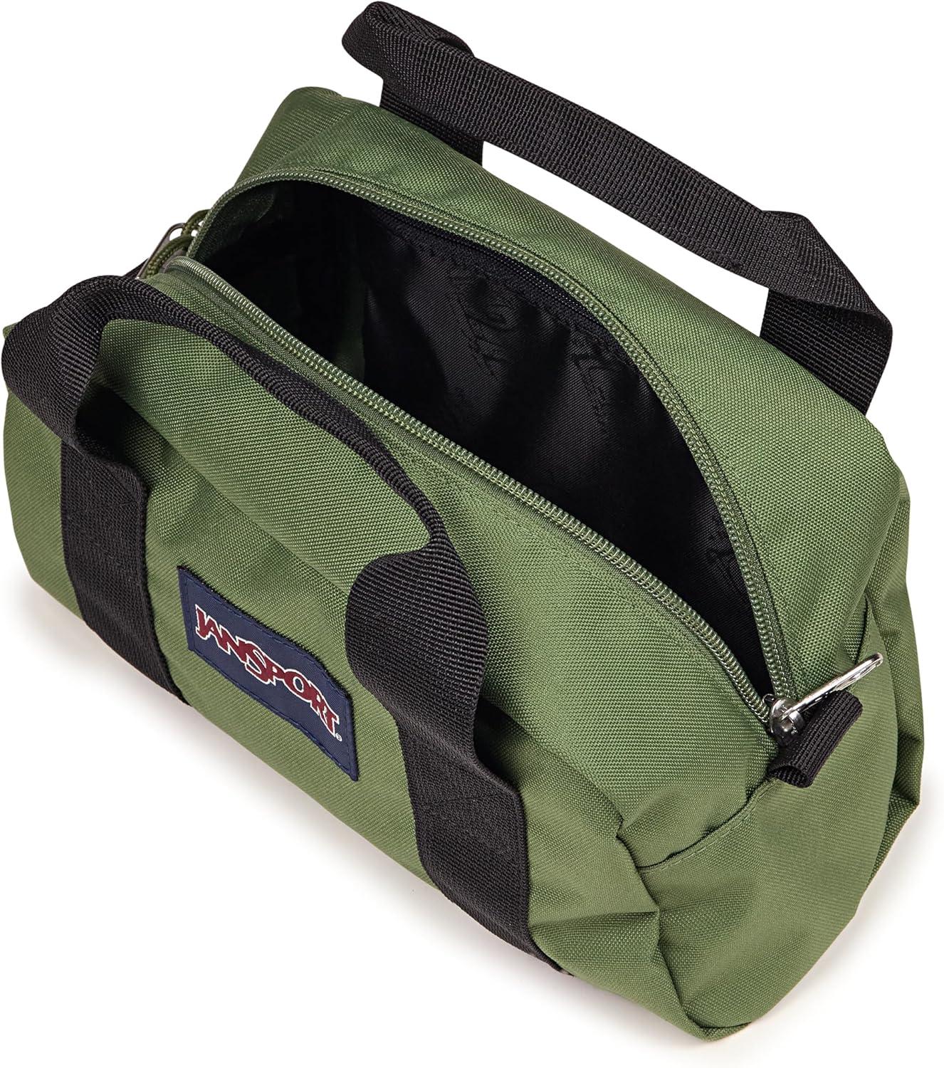 imageJanSport Weekender Mini Duffel  Travel or Gym Bag Durable Weekender with Side Grab Handles  Cargo Green