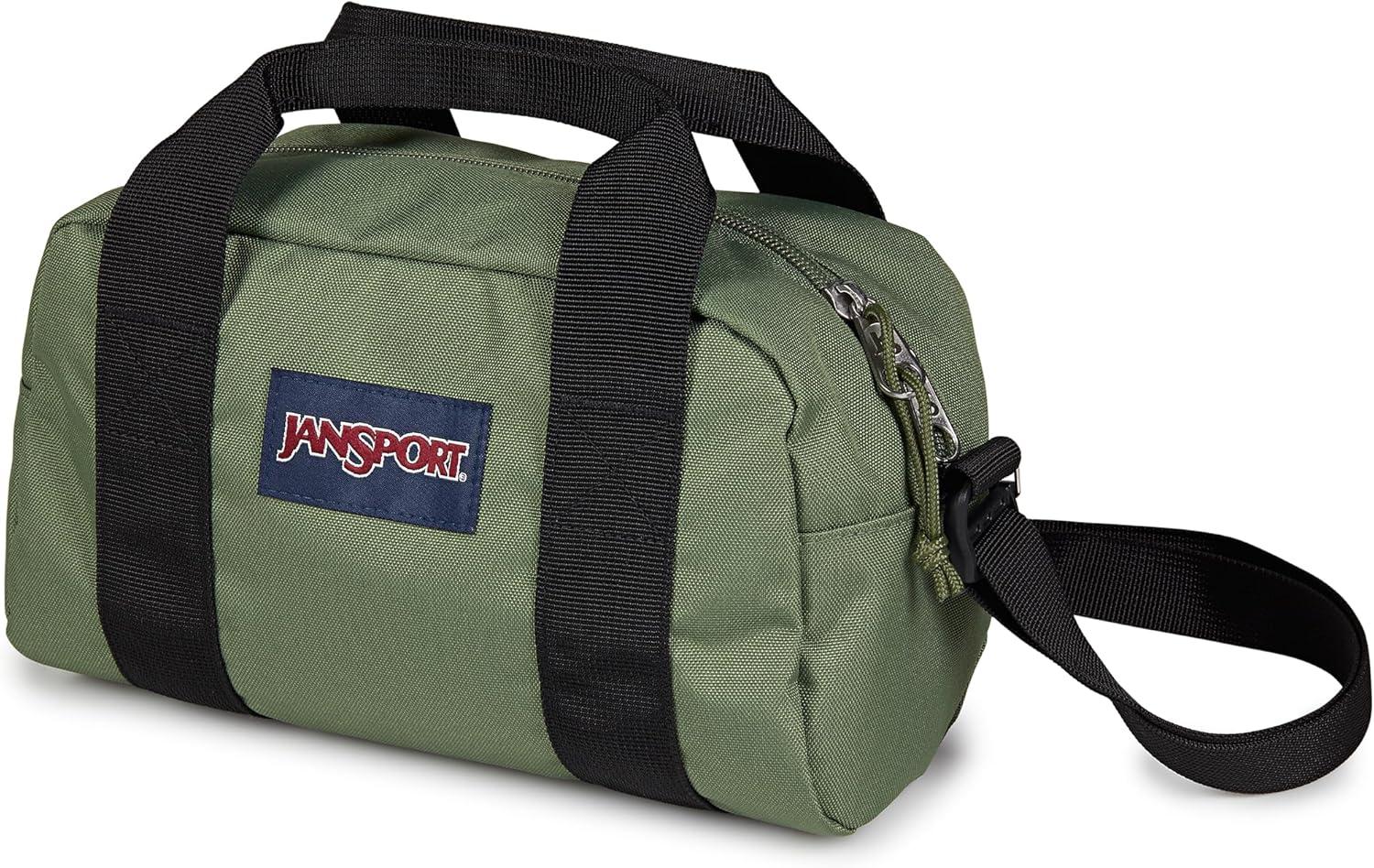 imageJanSport Weekender Mini Duffel  Travel or Gym Bag Durable Weekender with Side Grab Handles  Cargo Green