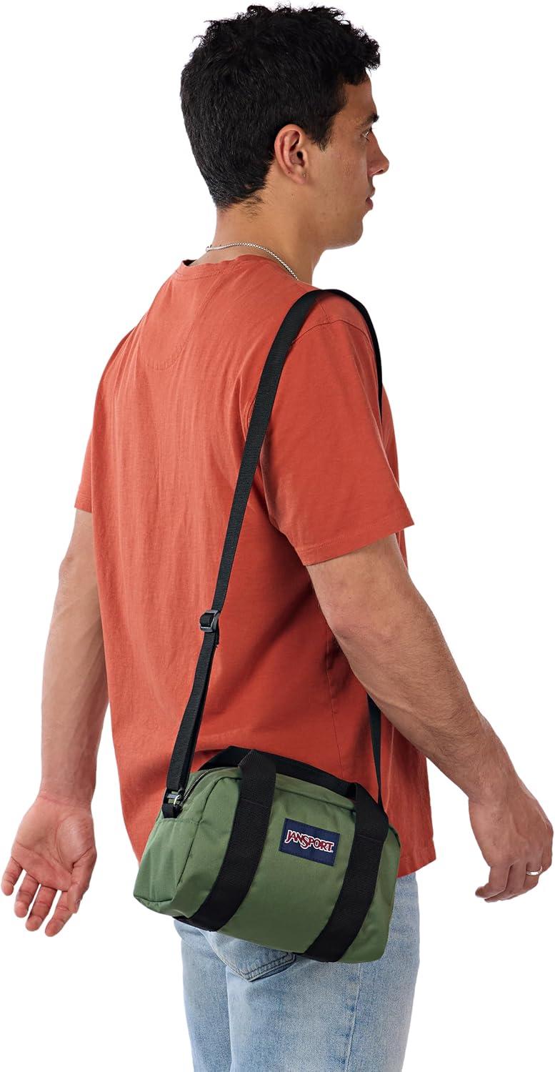 imageJanSport Weekender Mini Duffel  Travel or Gym Bag Durable Weekender with Side Grab Handles  Cargo Green