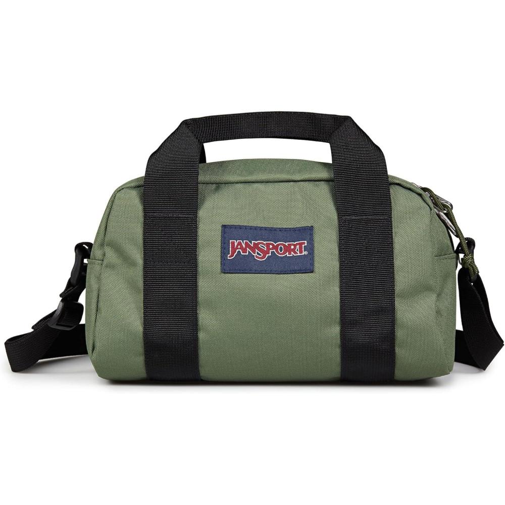 imageJanSport Weekender Mini Duffel  Travel or Gym Bag Durable Weekender with Side Grab Handles  Cargo Green