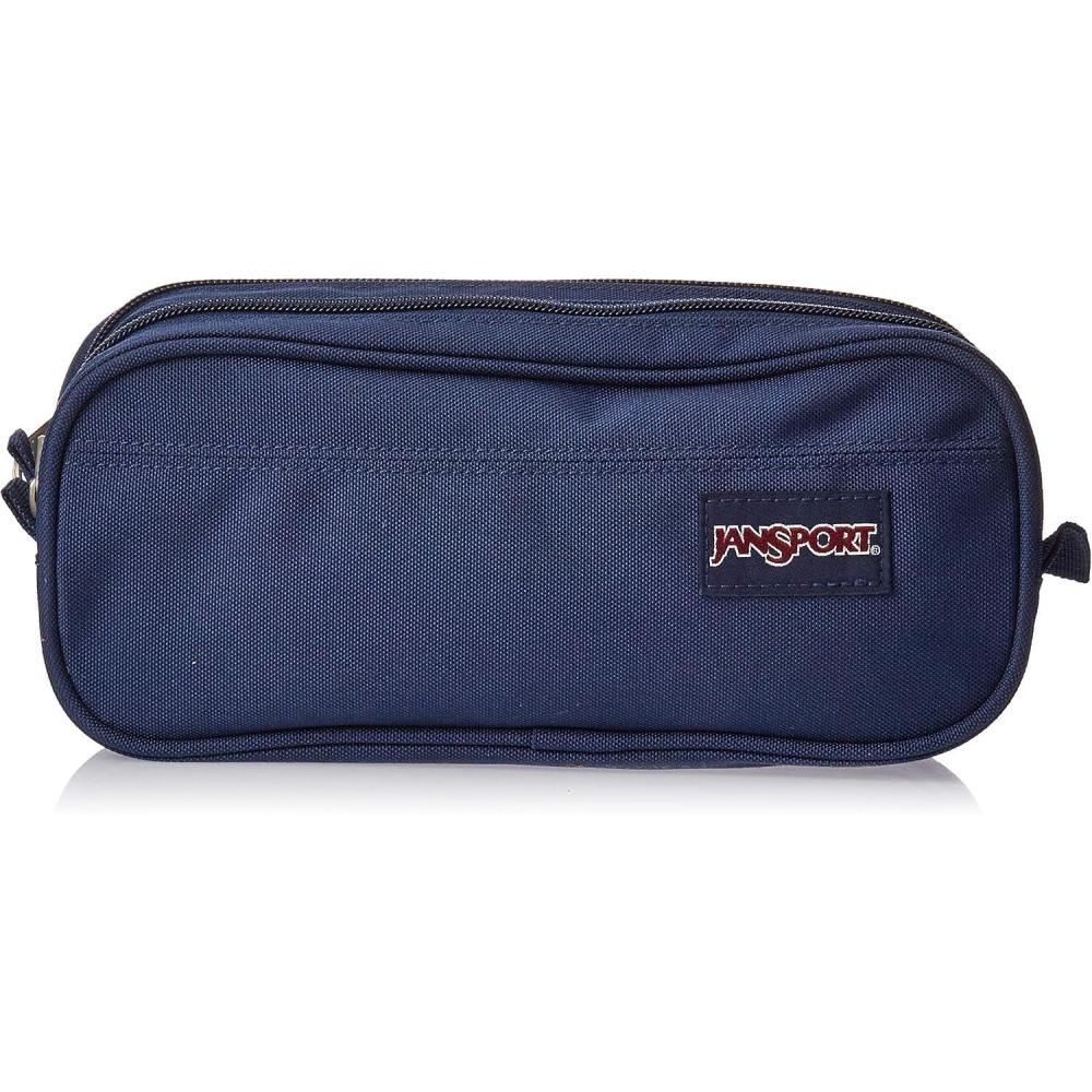 imageJanSport Large Accessory Pouch  Secure Storage Space for Pens Power Cords Pencil Case Ideal For Everyday Essentials 13LNavy