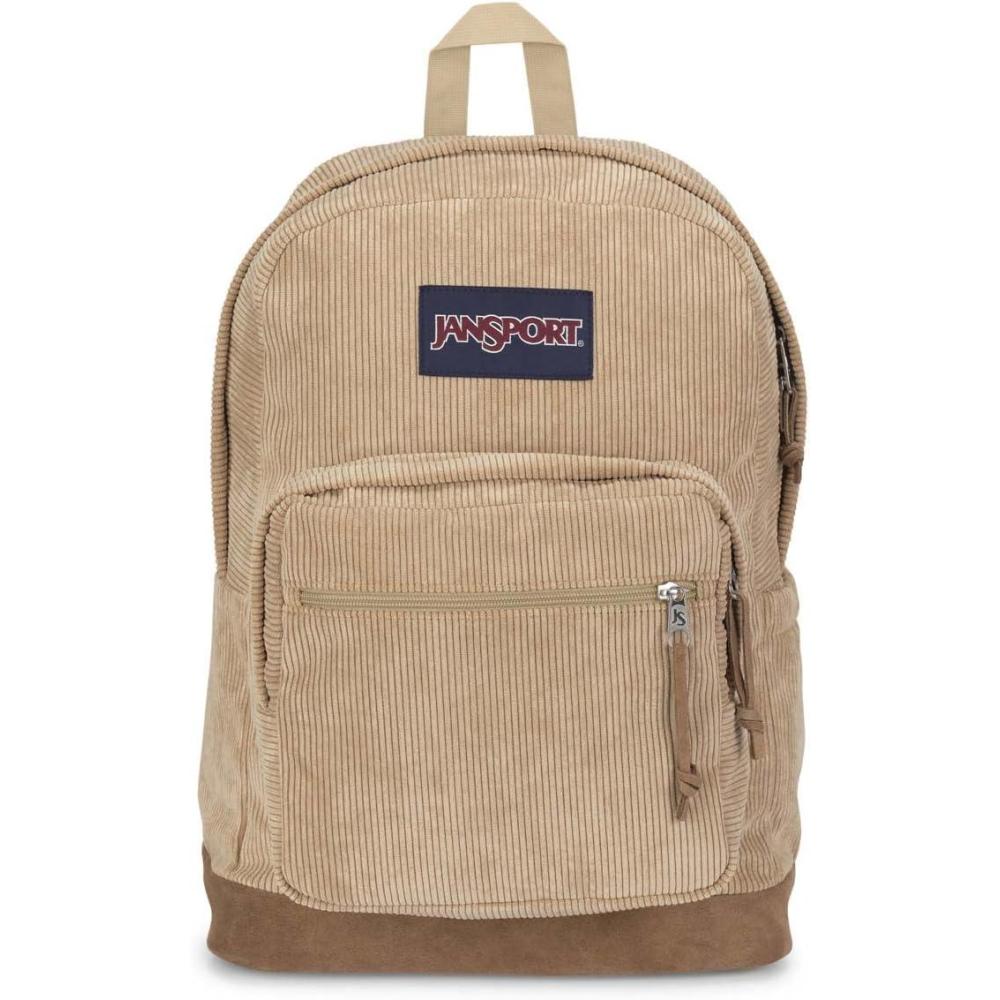 imageJanSport Right Pack Expressions Backpack  Main Compartment 15inch Padded Laptop Compartment Side Water Bottle Pocket Utility Pocket with Zippered Rain Flap Denim Wash BlackCurry Corduroy